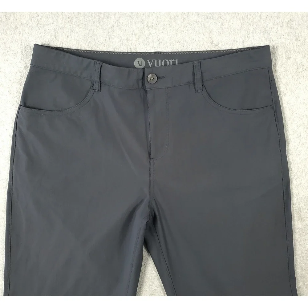 Vuori Meta Pants V430 Mens 34x31 Dark Gray Chinos Performance Stretch Golf